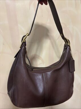 Coach chocolate brown handbag